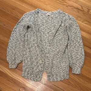 Cozy Gray Girls Cardigan